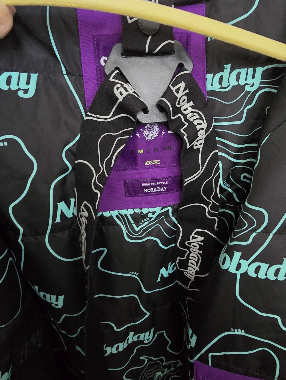 NOBADAY Ski Jacket Purple Camo Insulated Coat Women's Medium NEW With TAGS - Picture 10 of 13
